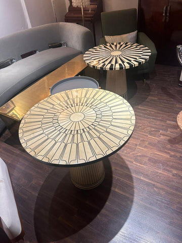 1960s Italian Exotic Veneer Tables