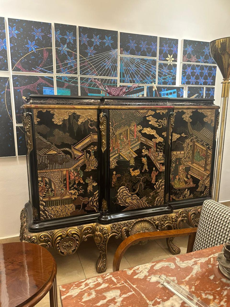 19th Century Coromandel Large Cabinet