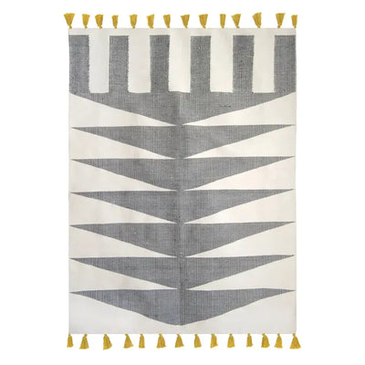 Black Cascade Rug - Kiliim- The Mob Collective