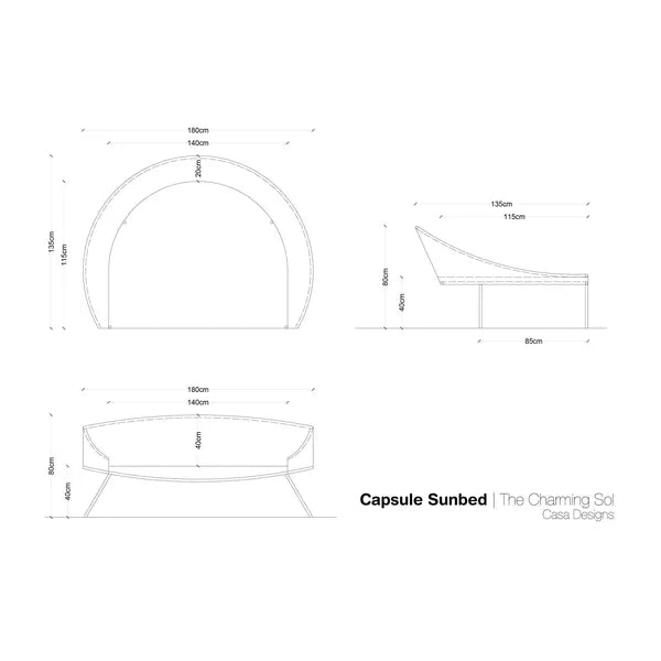 Capsule Sunbed - CASA Designs- The Mob Collective