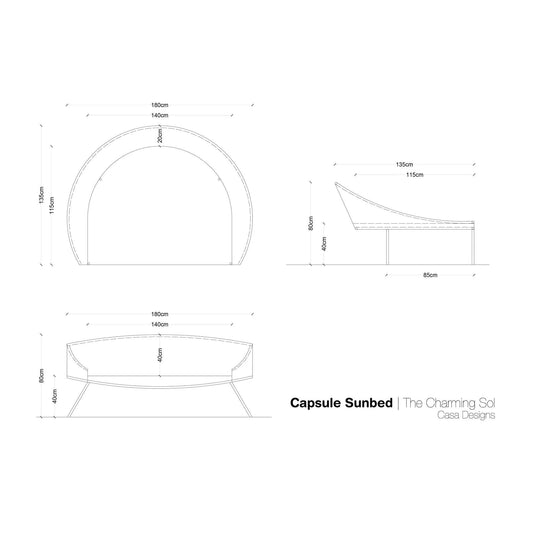 Capsule Sunbed - CASA Designs- The Mob Collective