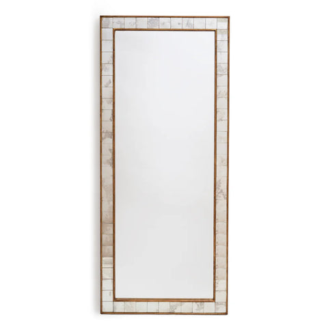 Antiqued Tiled Wall Mirror