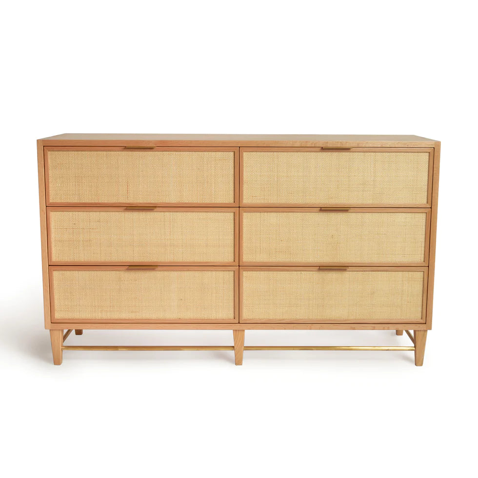 Cane and Oak Dresser