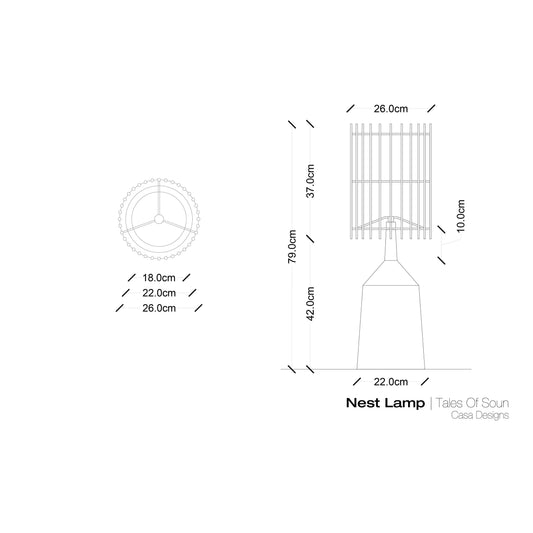 Nest Table Lamp - CASA Designs- The Mob Collective