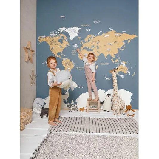 Casamance Our Planet World Map - Design Emporium- The Mob Collective