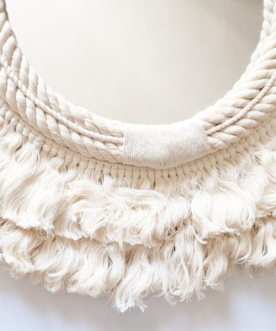 Sunrise Cotton Framed Mirror