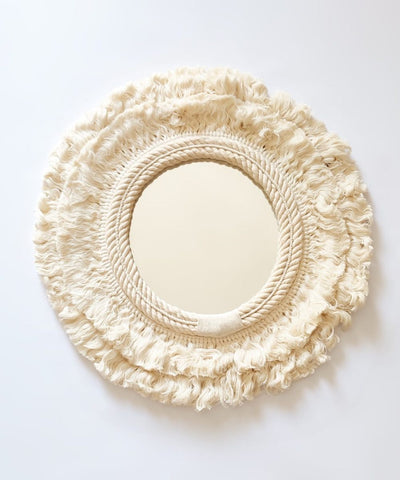 Sunrise Cotton Framed Mirror