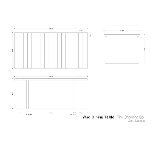 Yard Dining Set - CASA Designs- The Mob Collective
