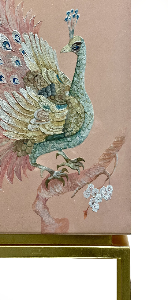 Pink Peacock Cabinet - THE SPRING PROJECT- The Mob Collective
