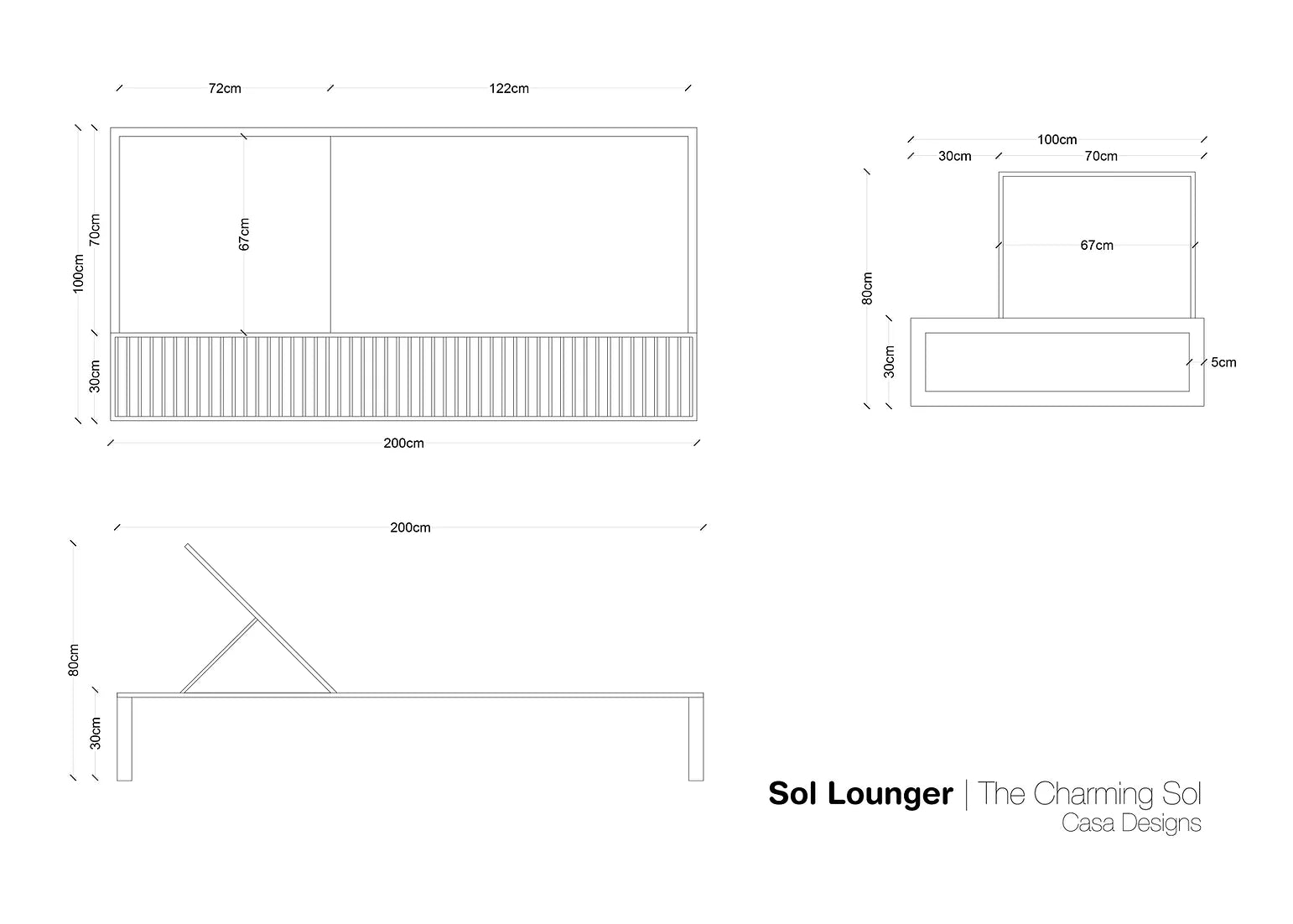 The Sol Lounger - CASA Designs- The Mob Collective