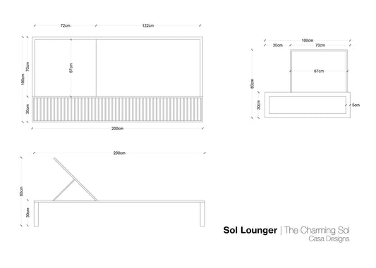 The Sol Lounger - CASA Designs- The Mob Collective