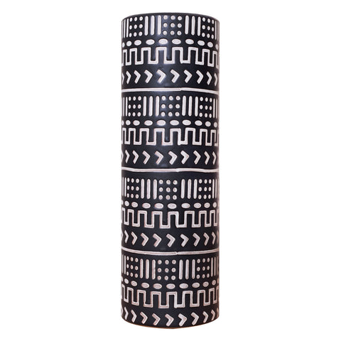 Tall Black African Vase - MAISON 69- The Mob Collective