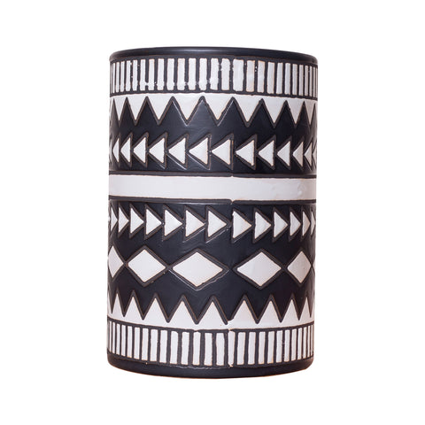 Short Black African Vase - MAISON 69- The Mob Collective