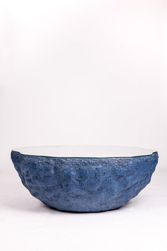 The Reflective Blue Rock Table - August- The Mob Collective