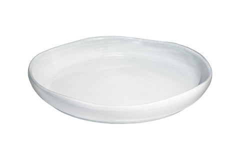 Form Glossy White Round Serving Platter - ABRA CADABRA- The Mob Collective