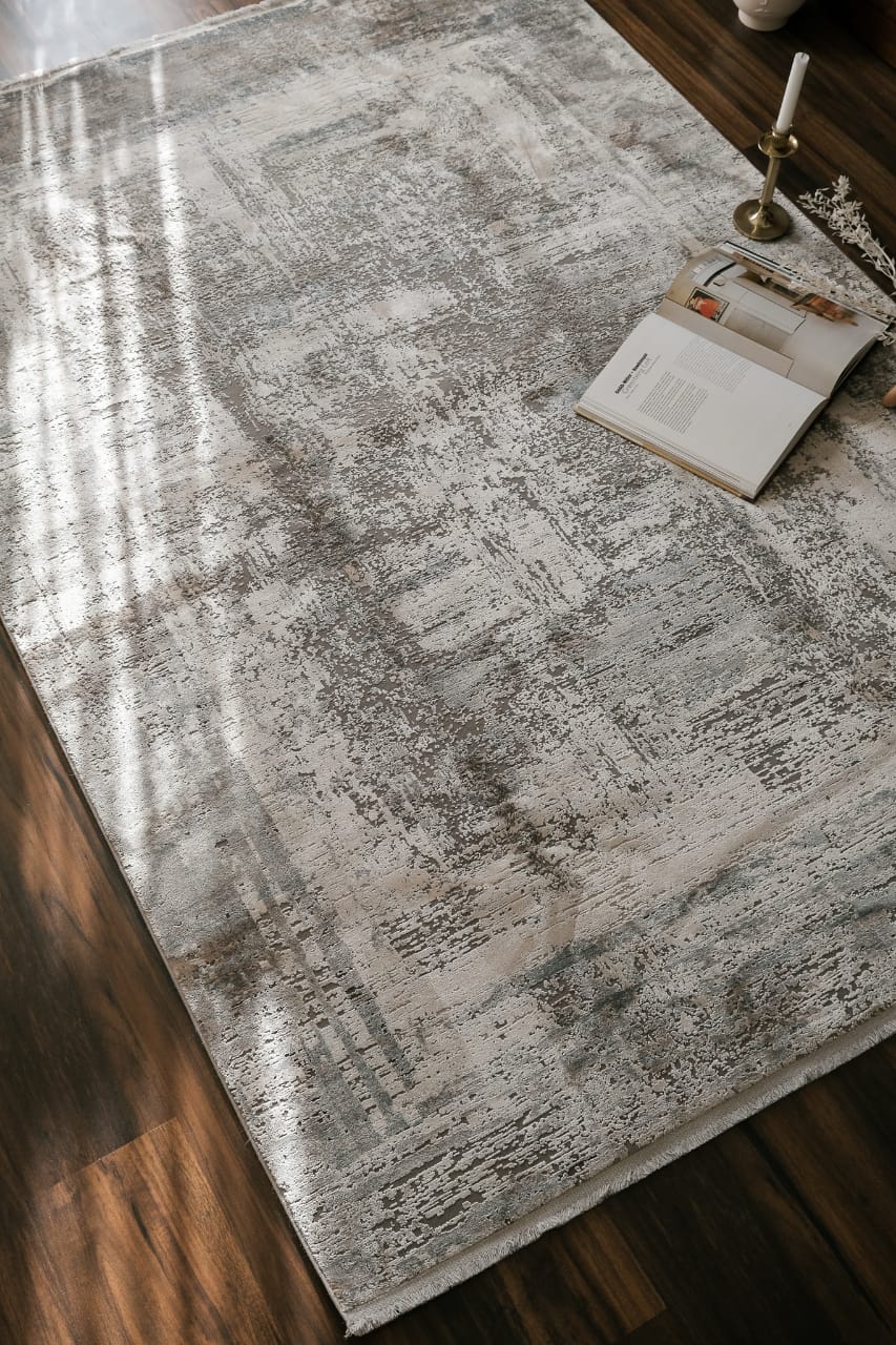 Frameless Greige - Ray Rugs- The Mob Collective