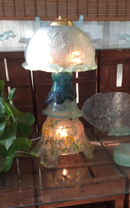 Glass Table lamp - AmSol- The Mob Collective