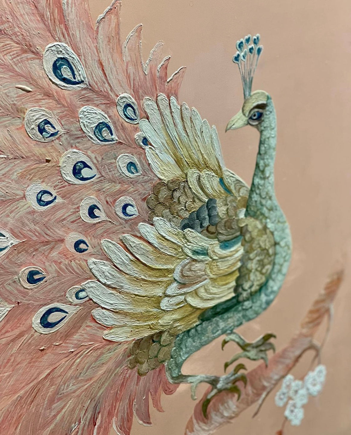 Pink Peacock Cabinet