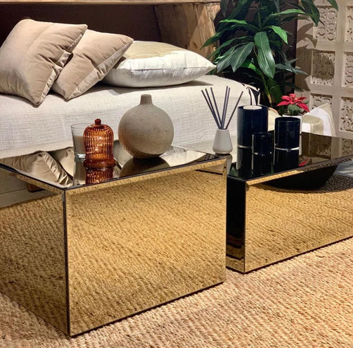 Tinted Mirror Coffee Table - THE SPRING PROJECT- The Mob Collective