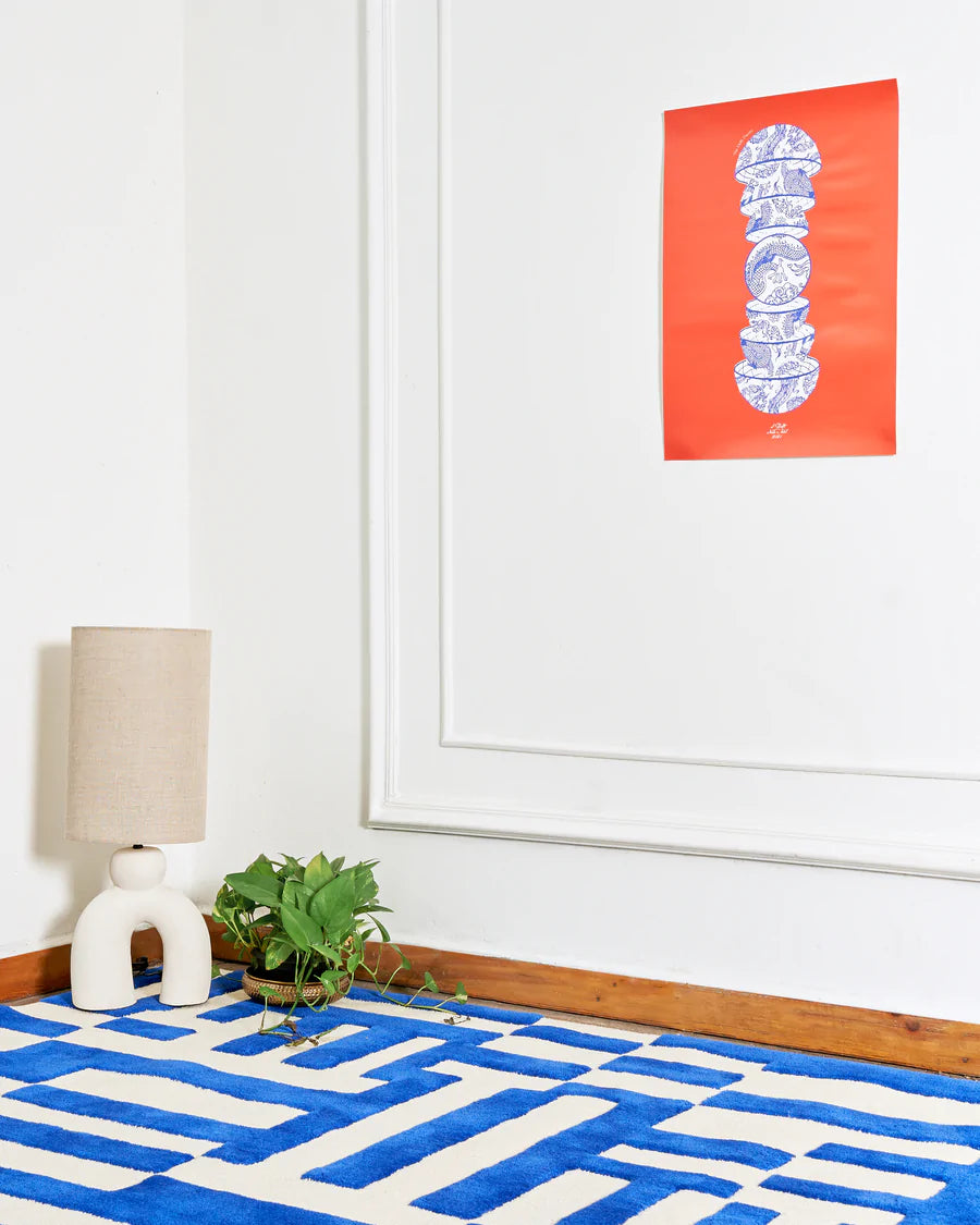 Marine White & Blue - INCA- The Mob Collective