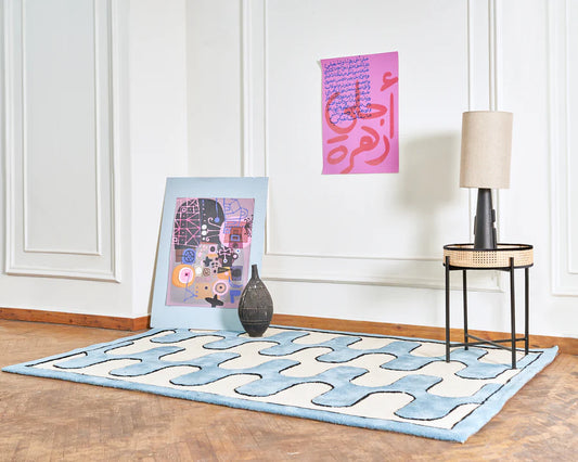 Luna Baby Blue & White - INCA- The Mob Collective