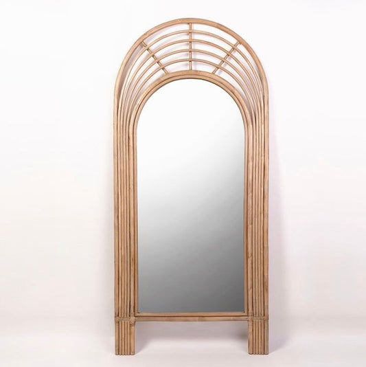 Bamboo Floor Mirror - MAISON DE L'ILE- The Mob Collective