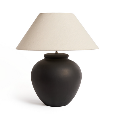 Large Black Sun Table Lamp