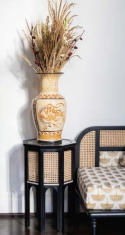 Cane Side Table - TALATA- The Mob Collective