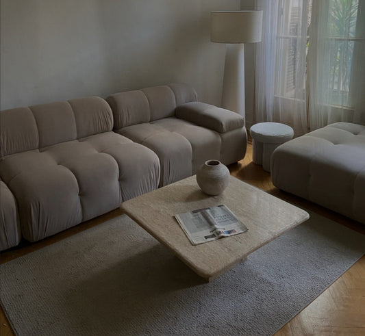 Travertine Coffee Table - Caliber- The Mob Collective