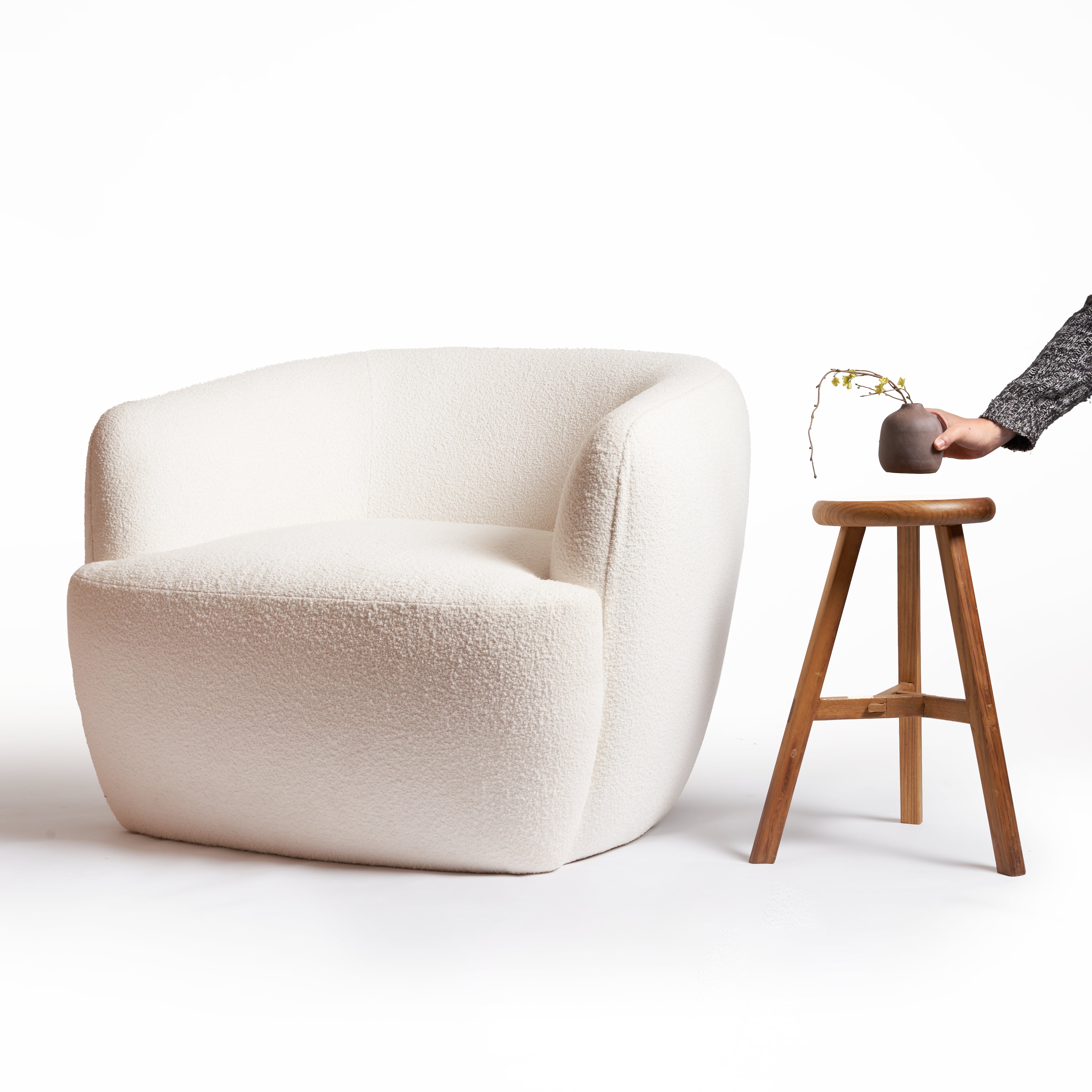 Rounded Arm Chair - THE SPRING PROJECT- The Mob Collective