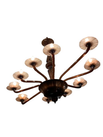 Venini Murano Chandelier - Third Space- The Mob Collective