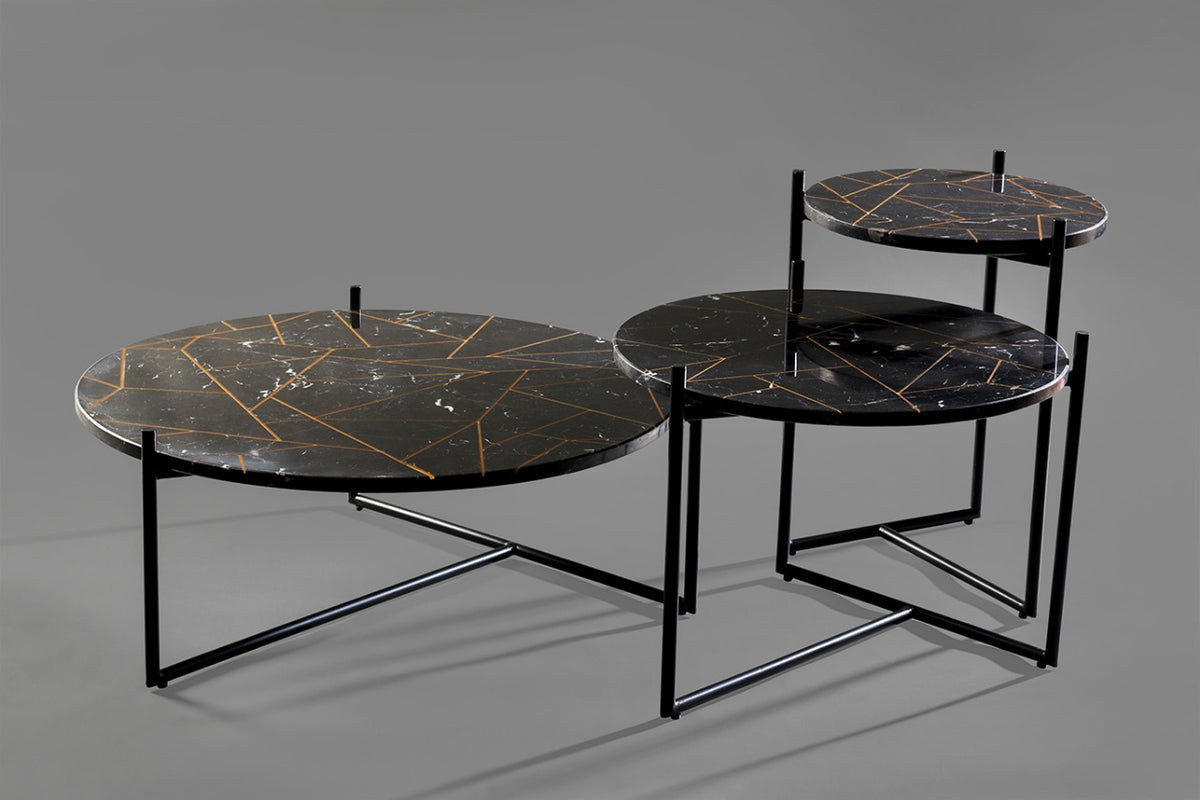 Geometric Marble Table - TALATA- The Mob Collective