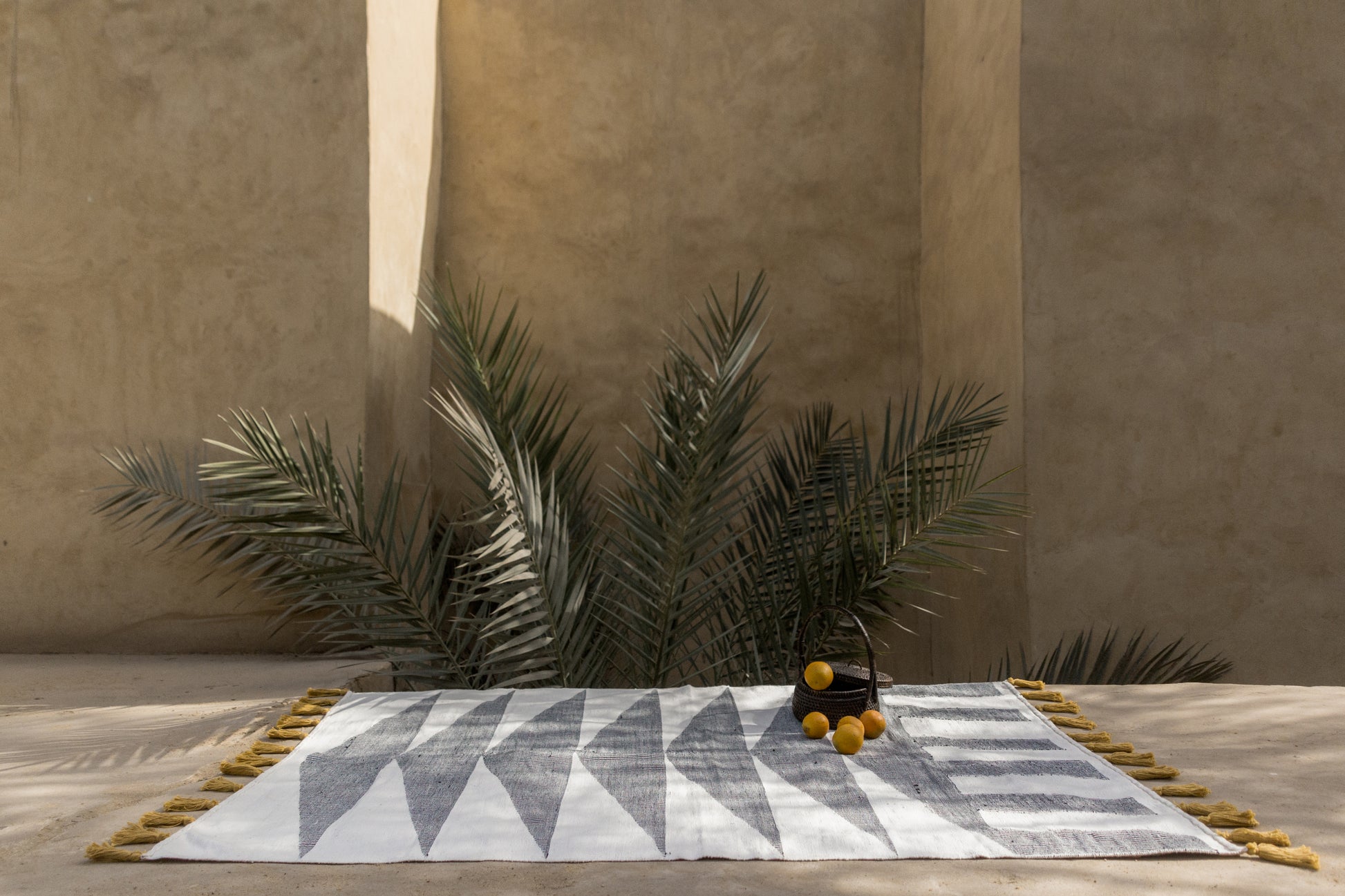 Black Cascade Rug - Kiliim- The Mob Collective