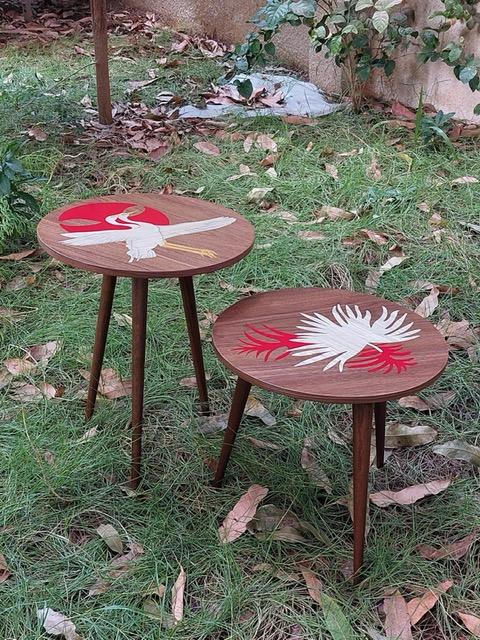 Bird & Leaf side tables - TALATA- The Mob Collective
