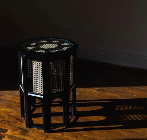 Cane Side Table - TALATA- The Mob Collective