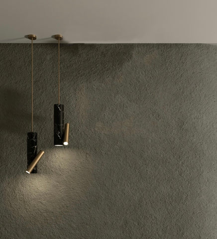 Aimed Marble Pendant - Dai Lighting- The Mob Collective