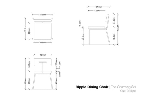 Ripple Dining Set - CASA Designs- The Mob Collective