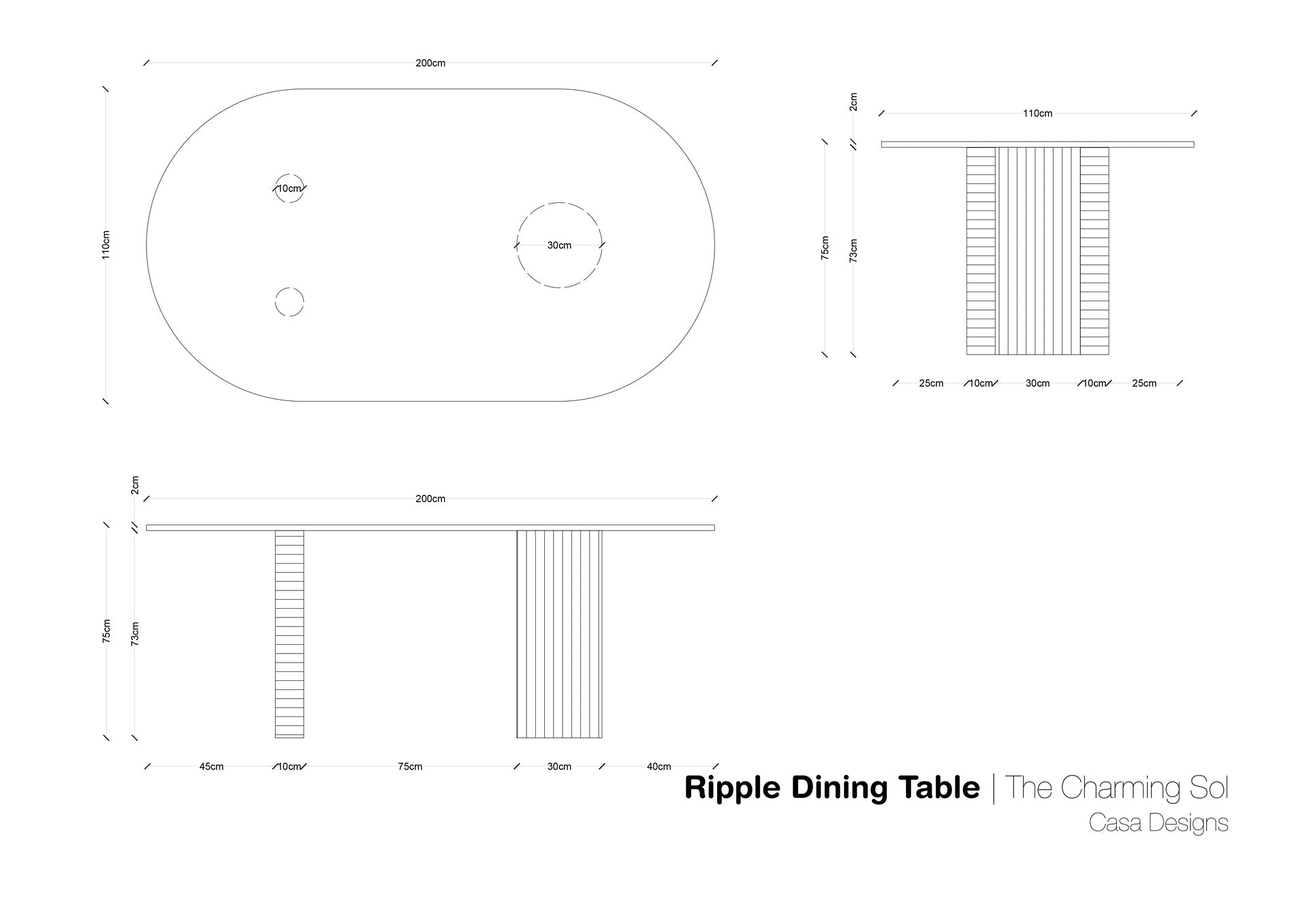Ripple Dining Set - CASA Designs- The Mob Collective