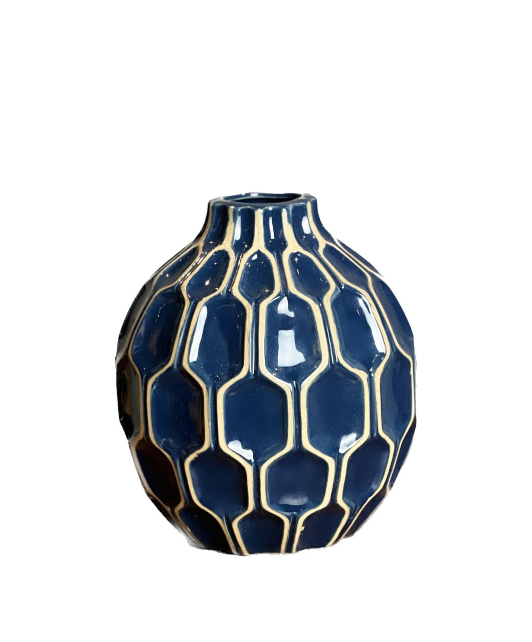 Blue Ceramic Vase - MAISON 69- The Mob Collective